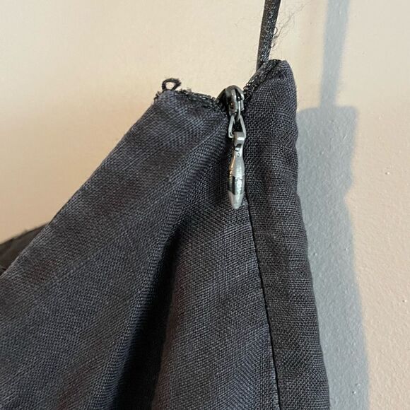 Kenar • 100% Linen Black Wide Leg Pants • SZ 6 - Picture 8 of 8